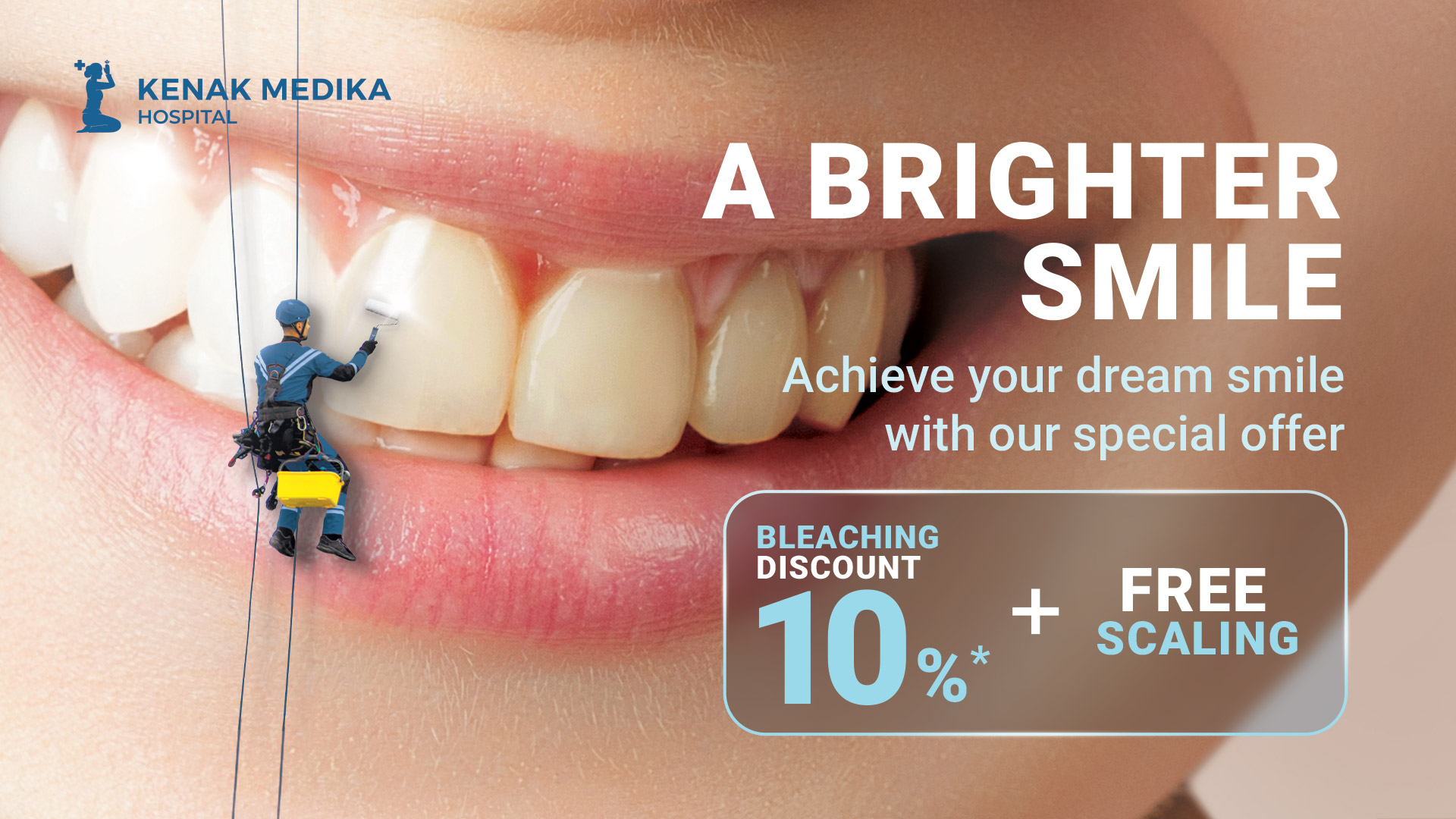 10% Off Teeth Bleaching + Free Scaling | Kenak Medika